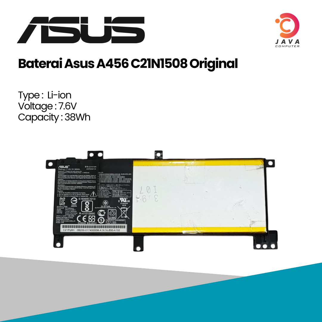 Baterai Asus A456