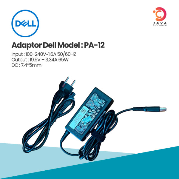 Charger Dell 19,5V 3,34A DC 7,4*5mm
