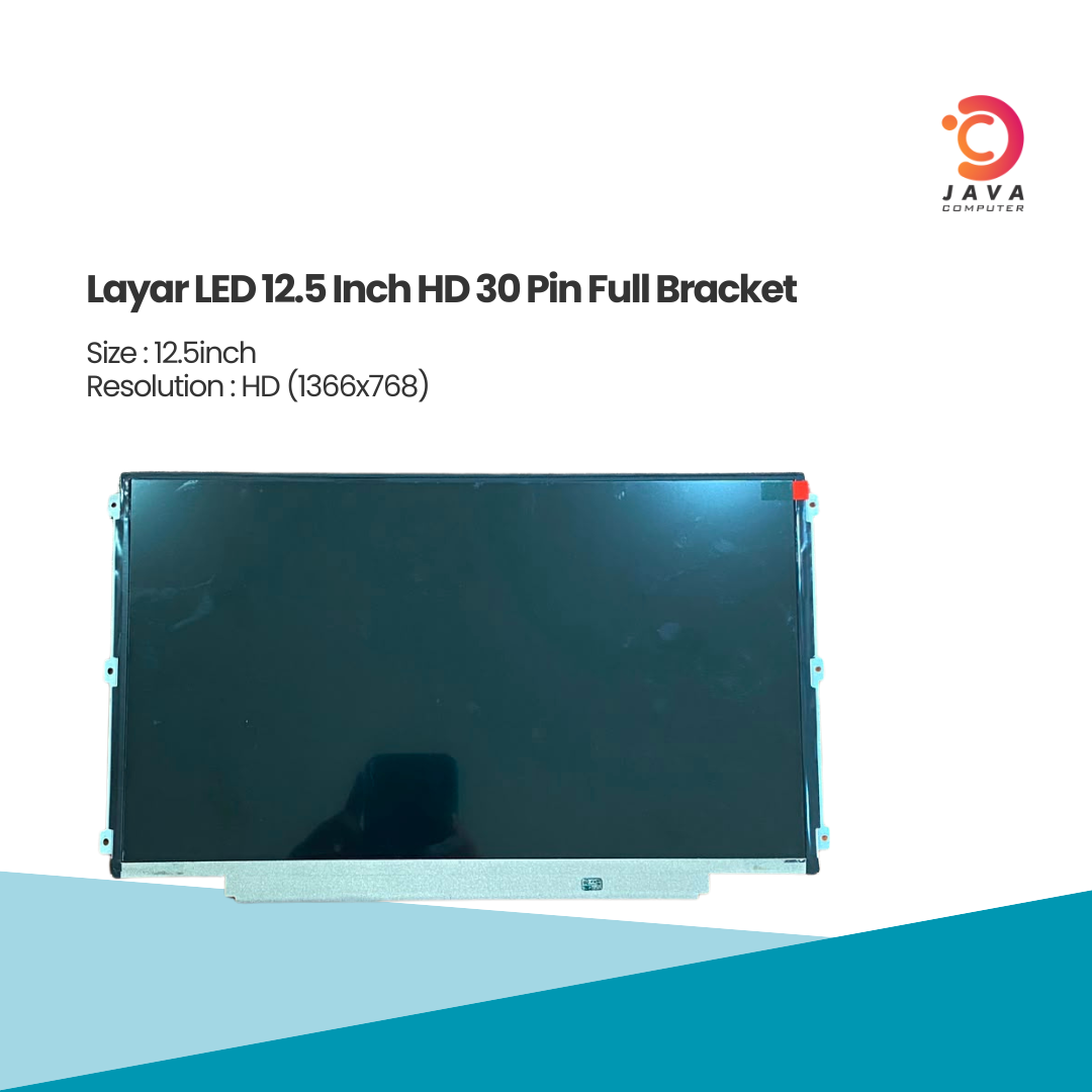 Layar LED 12.5 Inch HD 30 Pin Full Bracket