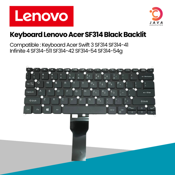 Keyboard Acer SF314 Black Backlit