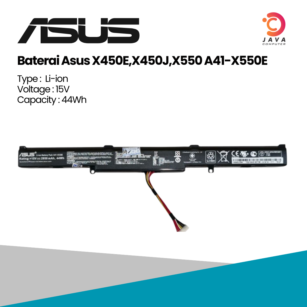 Baterai Asus X550E A41-X550E